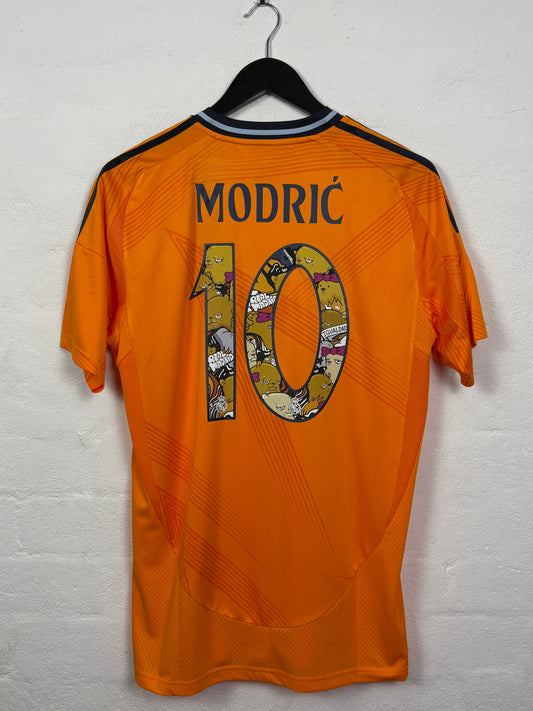 Real Madrid 2024/25 Away Adidas Football Shirt L Modric 10