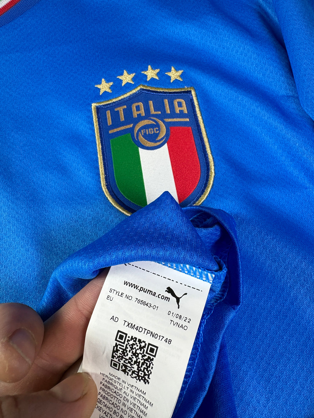 Italy	2020 Home Puma Football Shirt Extra Large Gnoto 11