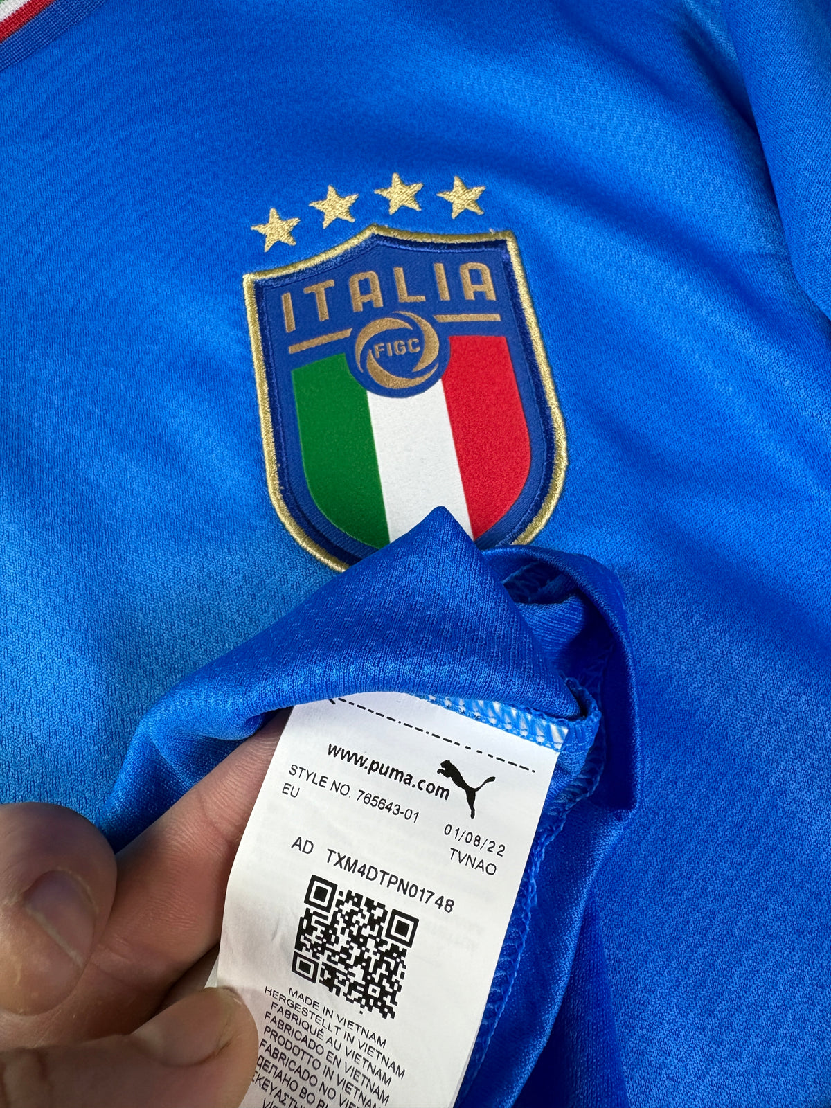 Italy	2020 Home Puma Football Shirt Extra Large Gnoto 11
