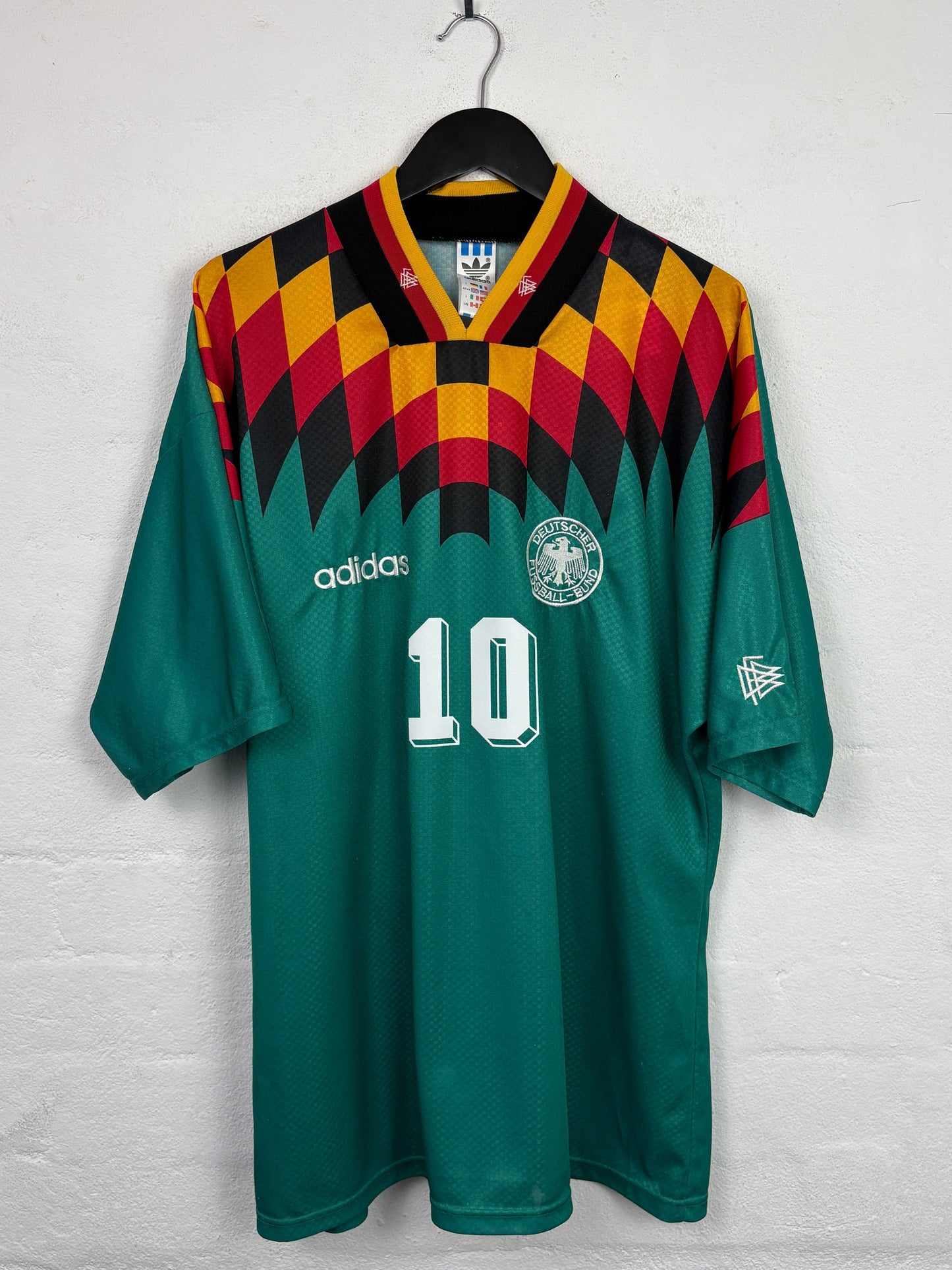 Germany 1994 Away Adidas Football Shirt L Matthaus 10