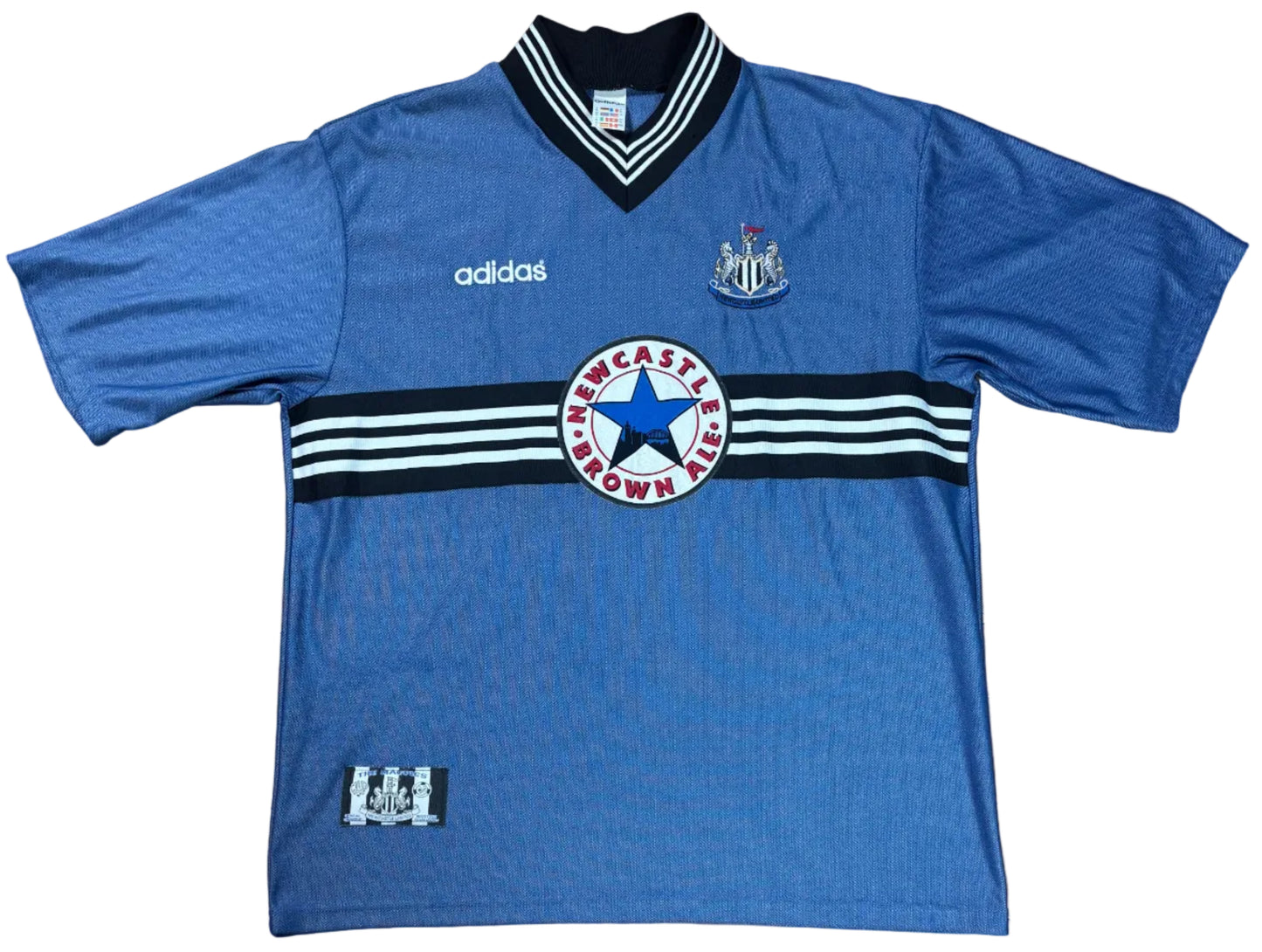 Newcastle United 1996/97 Away Adidas Football Shirt Extra Large Shearer 9