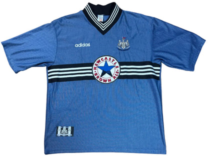 Newcastle United 1996/97 Away Adidas Football Shirt Extra Large Shearer 9