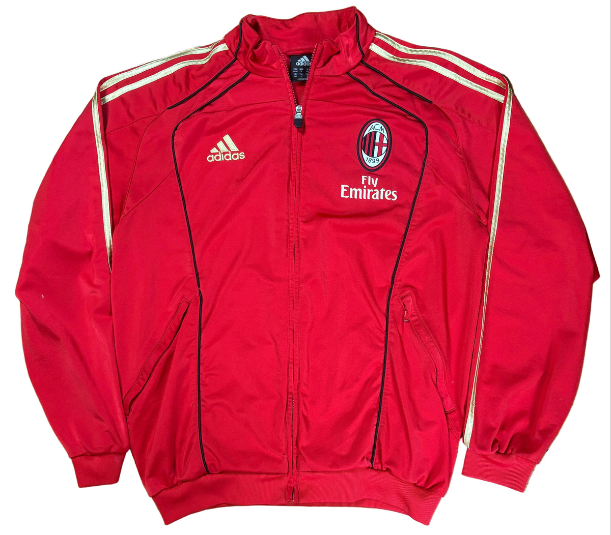 Ac Milan 2010/11 Tracksuit Adidas Football Tracksuit Medium