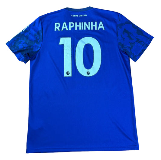 Leeds 2020/21 Away Adidas Football Shirt Large Raphinha 10