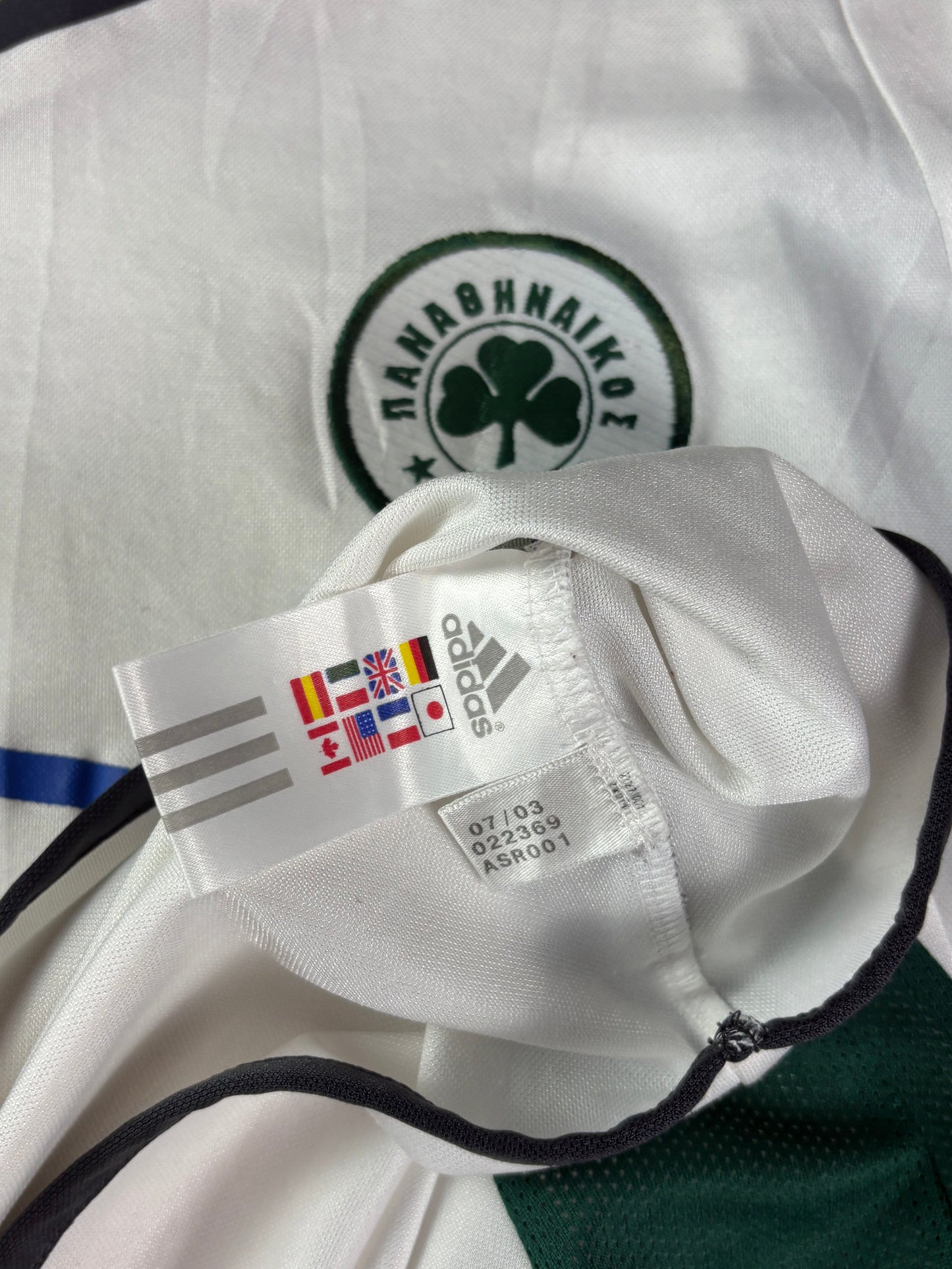 Panathinaikos 2003/04 Away Adidas Football Shirt Medium