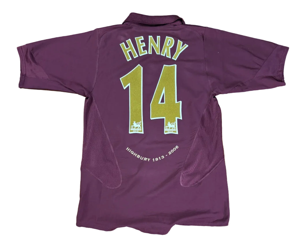 Arsenal 2005/06 Home Nike Football Shirt Small Henry 14