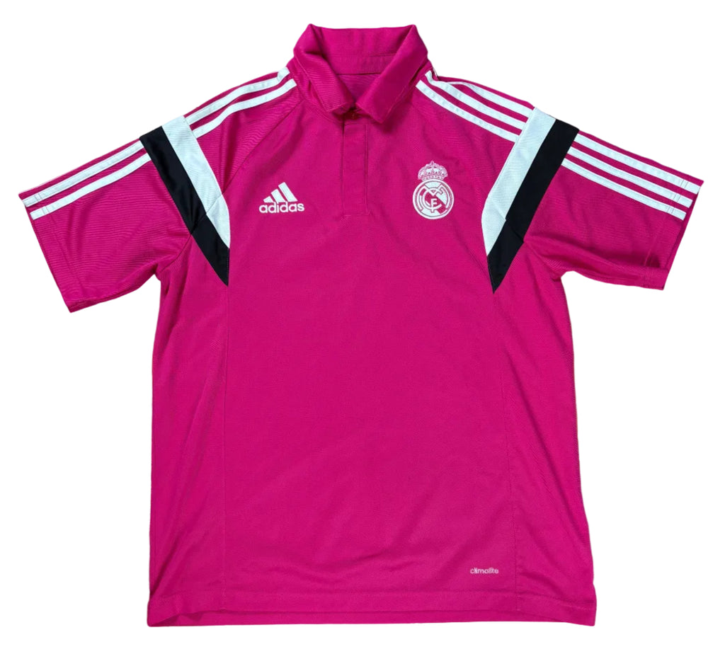 Real Madrid 2014/15 Polo Adidas Football Shirt Medium
