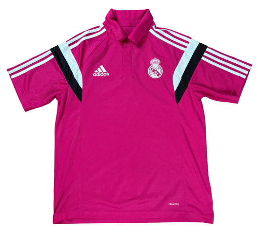 Real Madrid 2014/15 Polo Adidas Football Shirt Medium