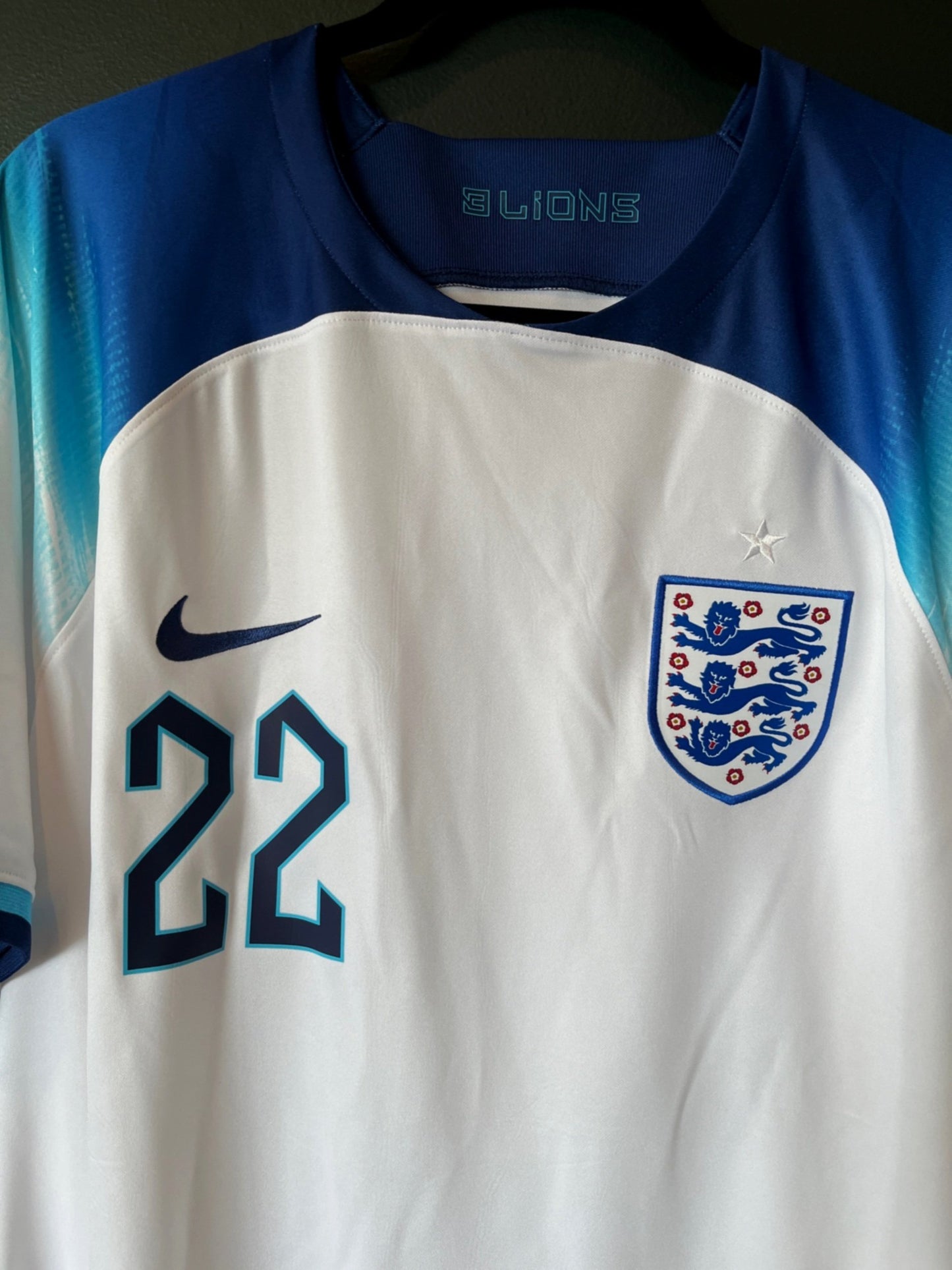England 2022/23 Away Extra Large Bellingham 22