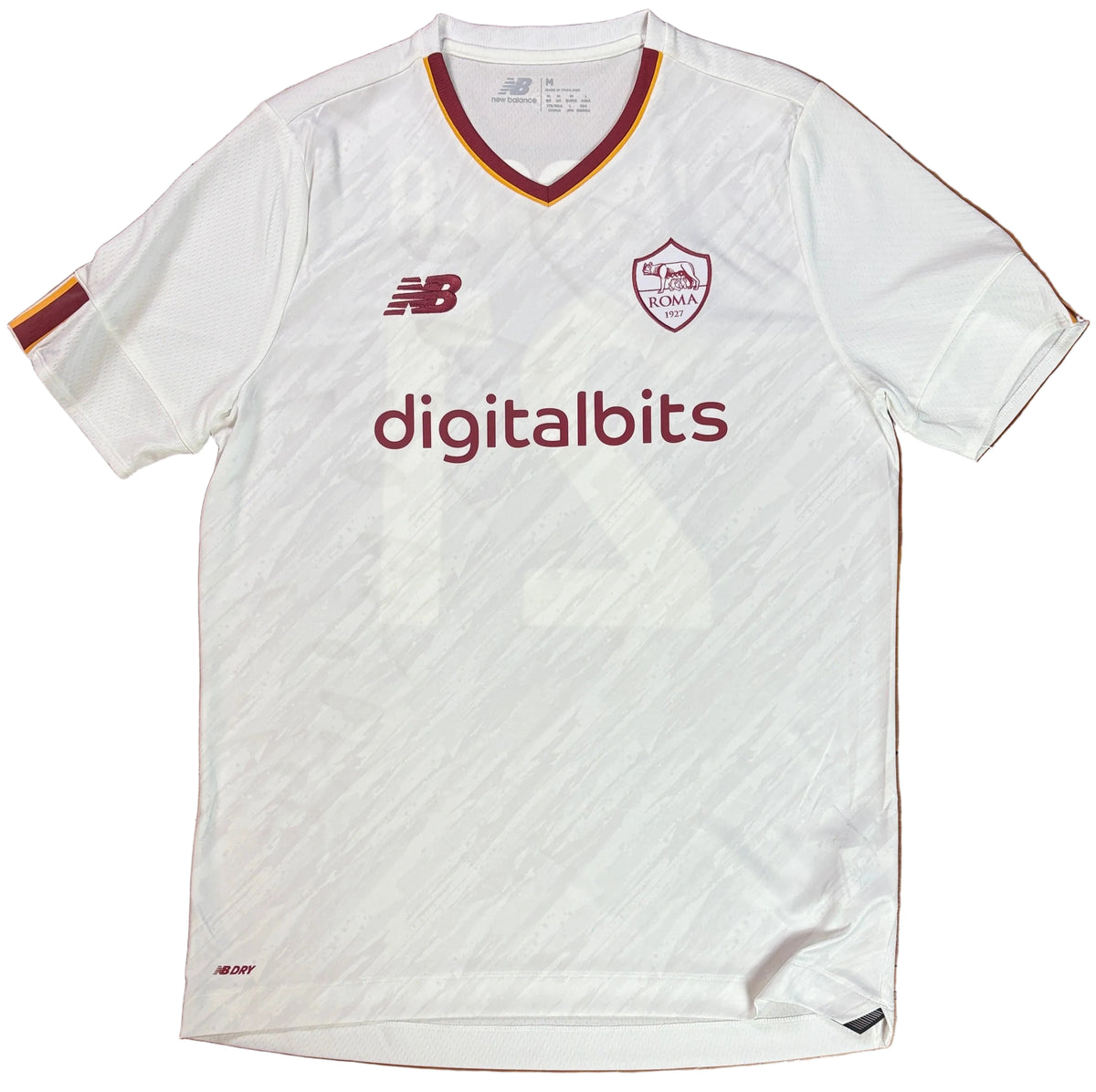 As Roma 2022/23 Away New Balance Football Shirt Medium Dybala 21
