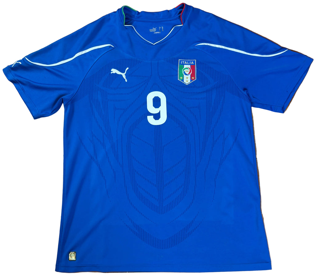 Italy 2010 Home Puma Football Shirt Extra Large Balotelli 9