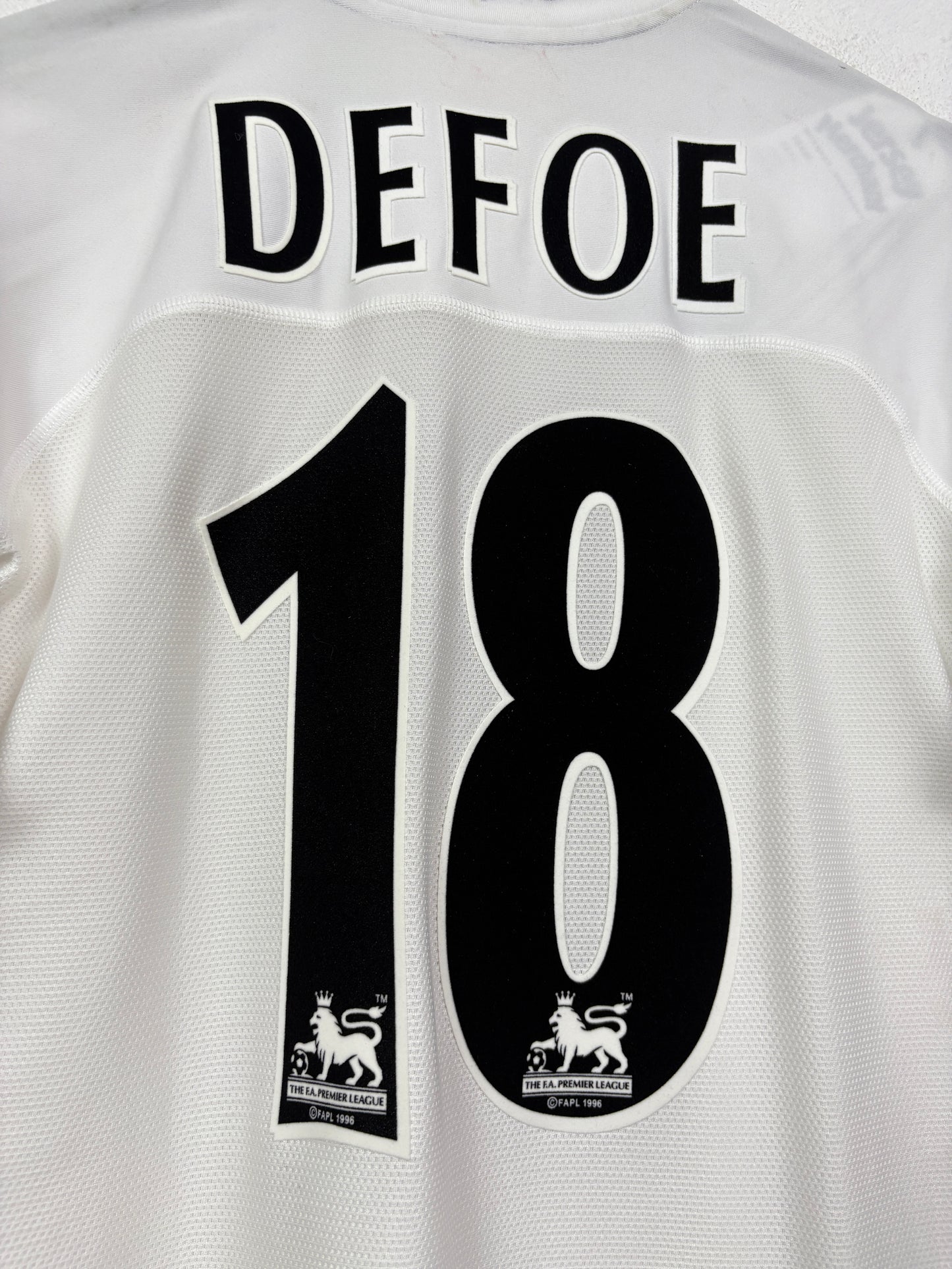 Tottenham 2004/05 Home Kappa Football Shirt M Defoe 18