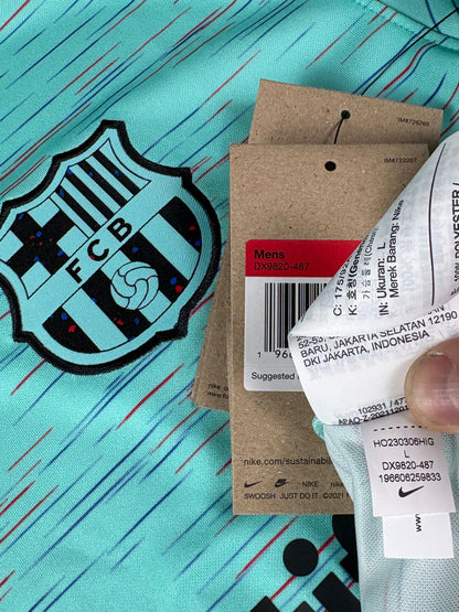 Barcelona 2023/24 Third Nike Football Shirt Large Gavi 8
