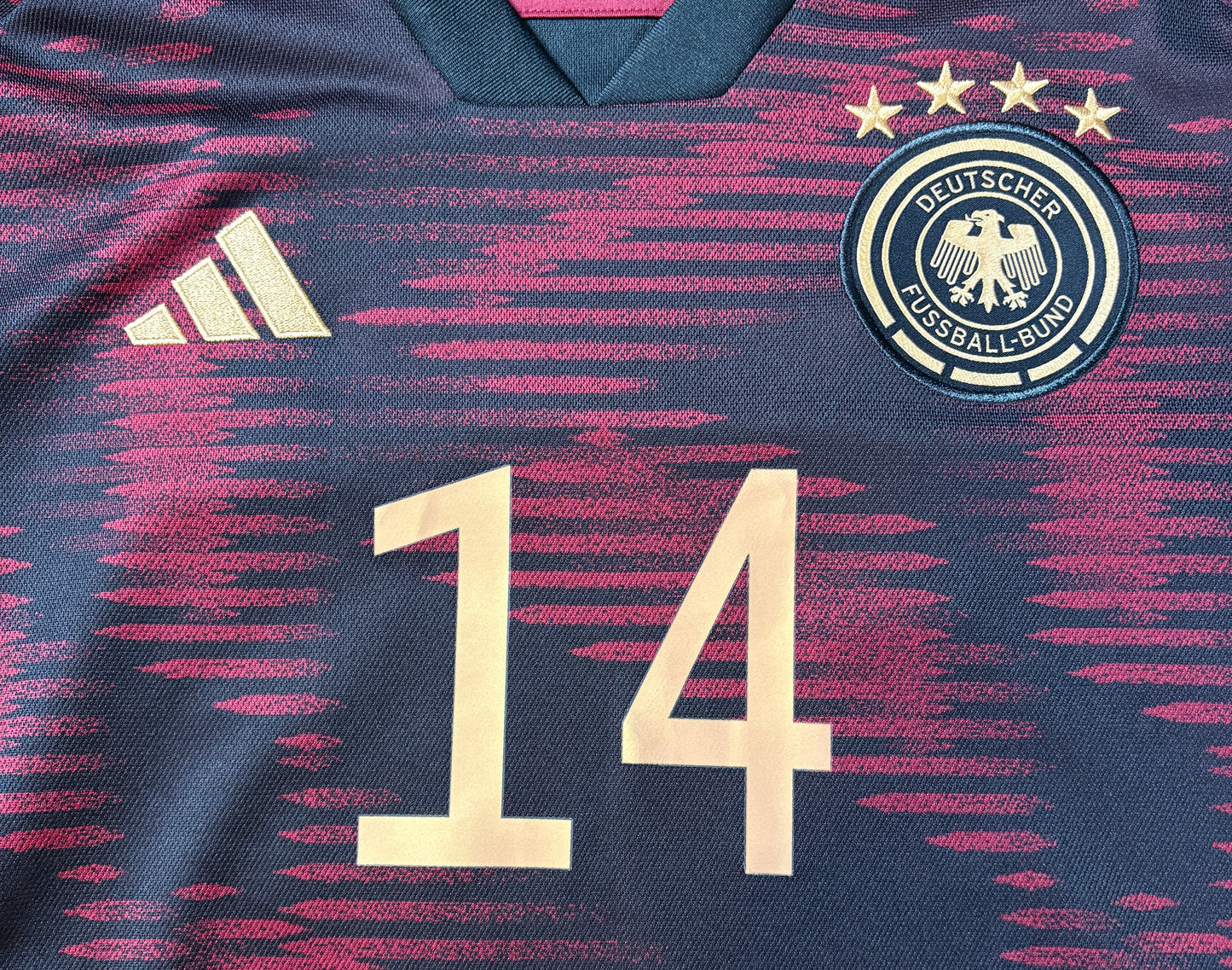 Germany 2022 Away Adidas Football Shirt Medium Musiala 14