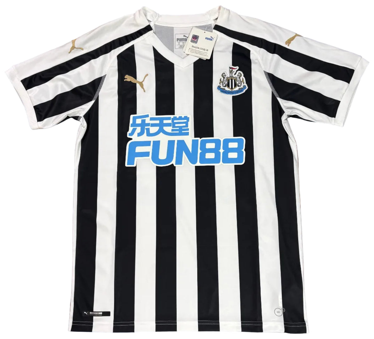 Newcastle United 2018/19 Home Puma Football Shirt Medium Longstaff 36