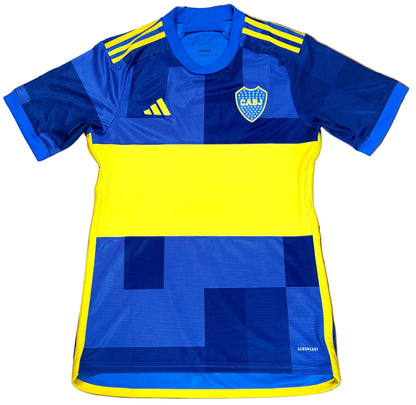 Boca Juniors 2023/24 Home Adidas Football Shirt Small