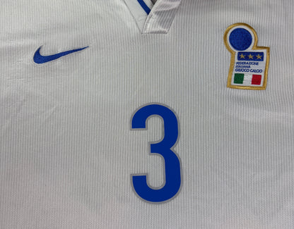 Italy	1998 Away Nike Football Shirt Large Maldini 3