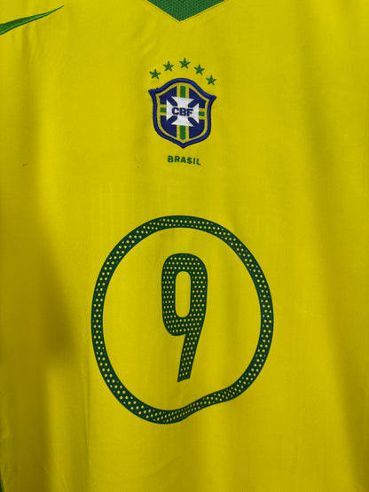 Brazil 2004 Home Football Shirt L Ronaldo 9