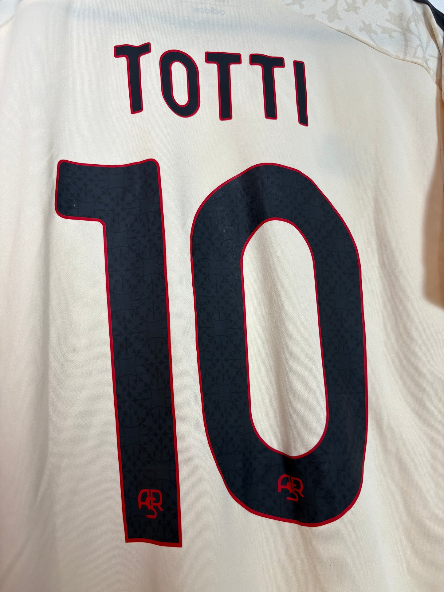 As Roma 2023/24 Away Adidas Football Shirt L Totti 10