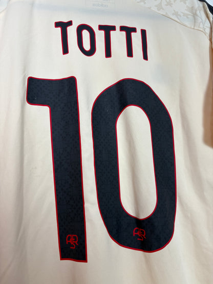 As Roma 2023/24 Away Adidas Football Shirt L Totti 10