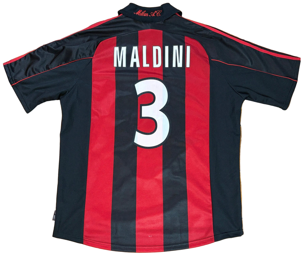 Ac Milan 1998/99 Home Adidas Football Shirt Extra Large Maldini 3