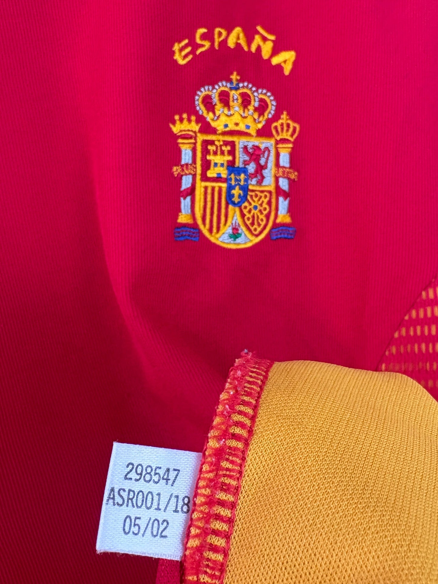 Spain 2002 Home Adidas Football Shirt Extra Large