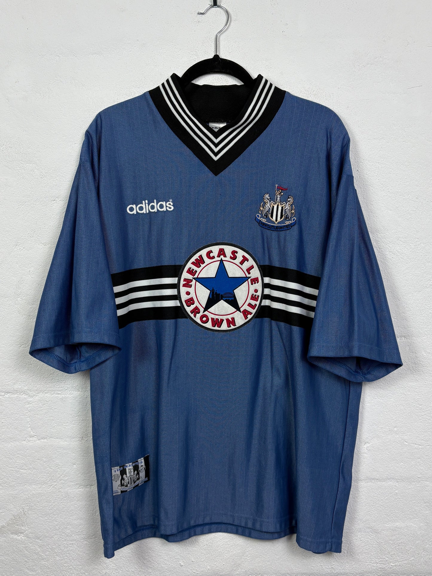 Newcastle United 1996/97 Away Adidas Football Shirt XL Shearer 9
