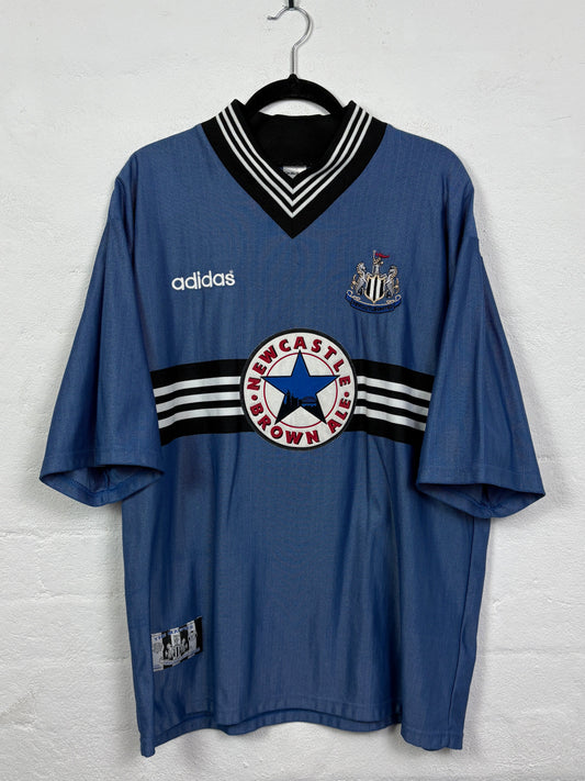 Newcastle United 1996/97 Away Adidas Football Shirt XL Shearer 9
