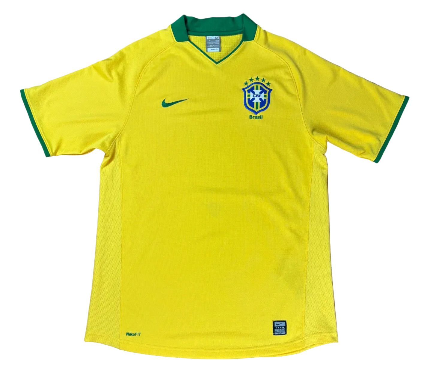 Brazil (Template) 2008 Home Nike Football Shirt Large