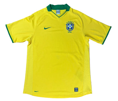 Brazil (Template) 2008 Home Nike Football Shirt Large