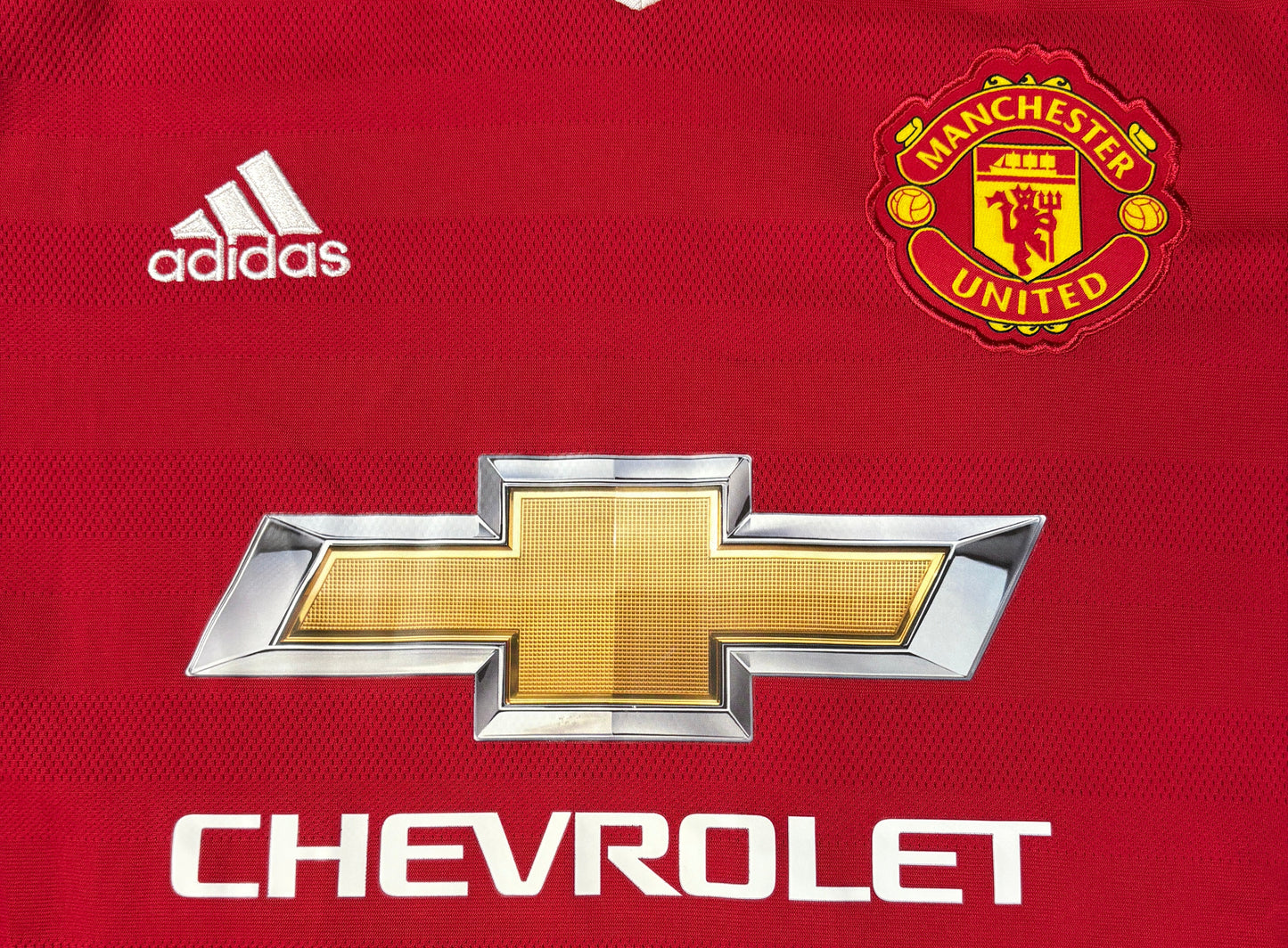 Manchester United 2015/16 Home Adidas Football Shirt Medium
