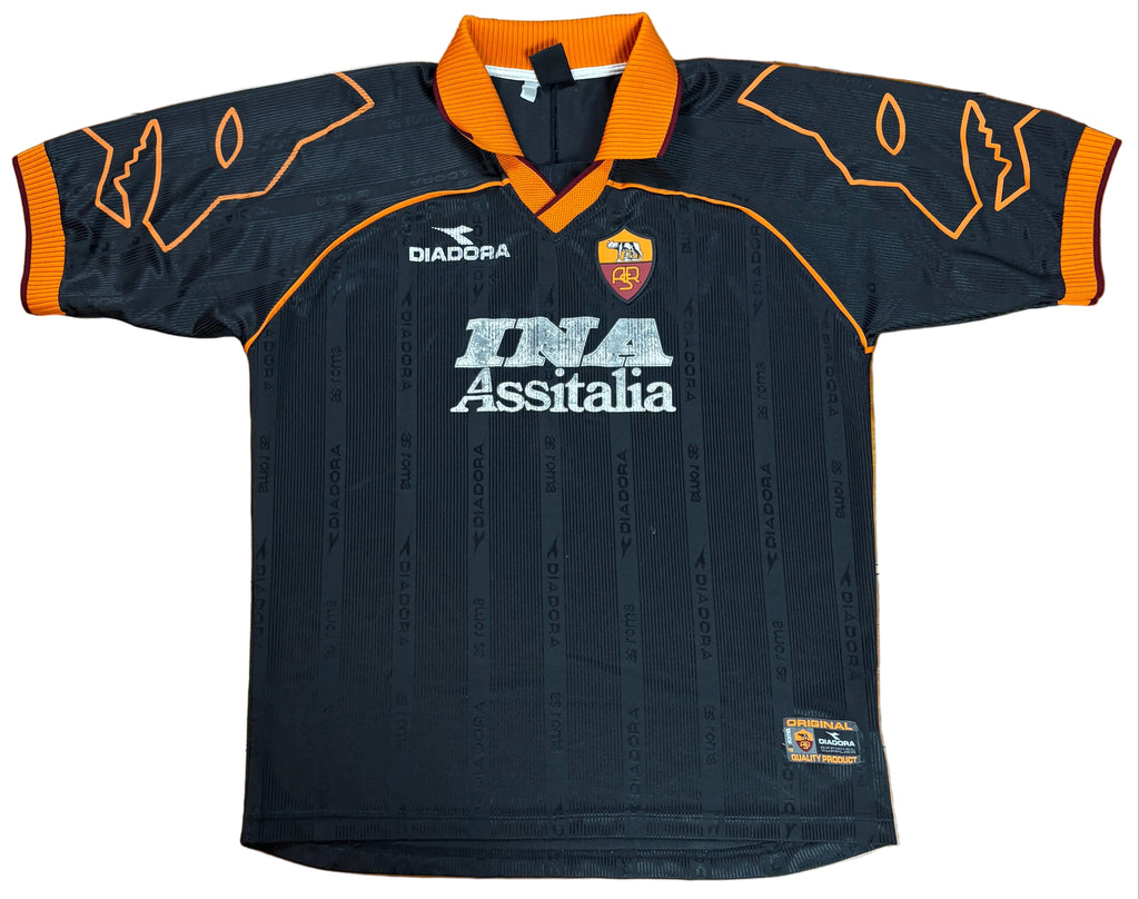 As Roma 1999/00 Third Diadora Football Shirt Extra Large