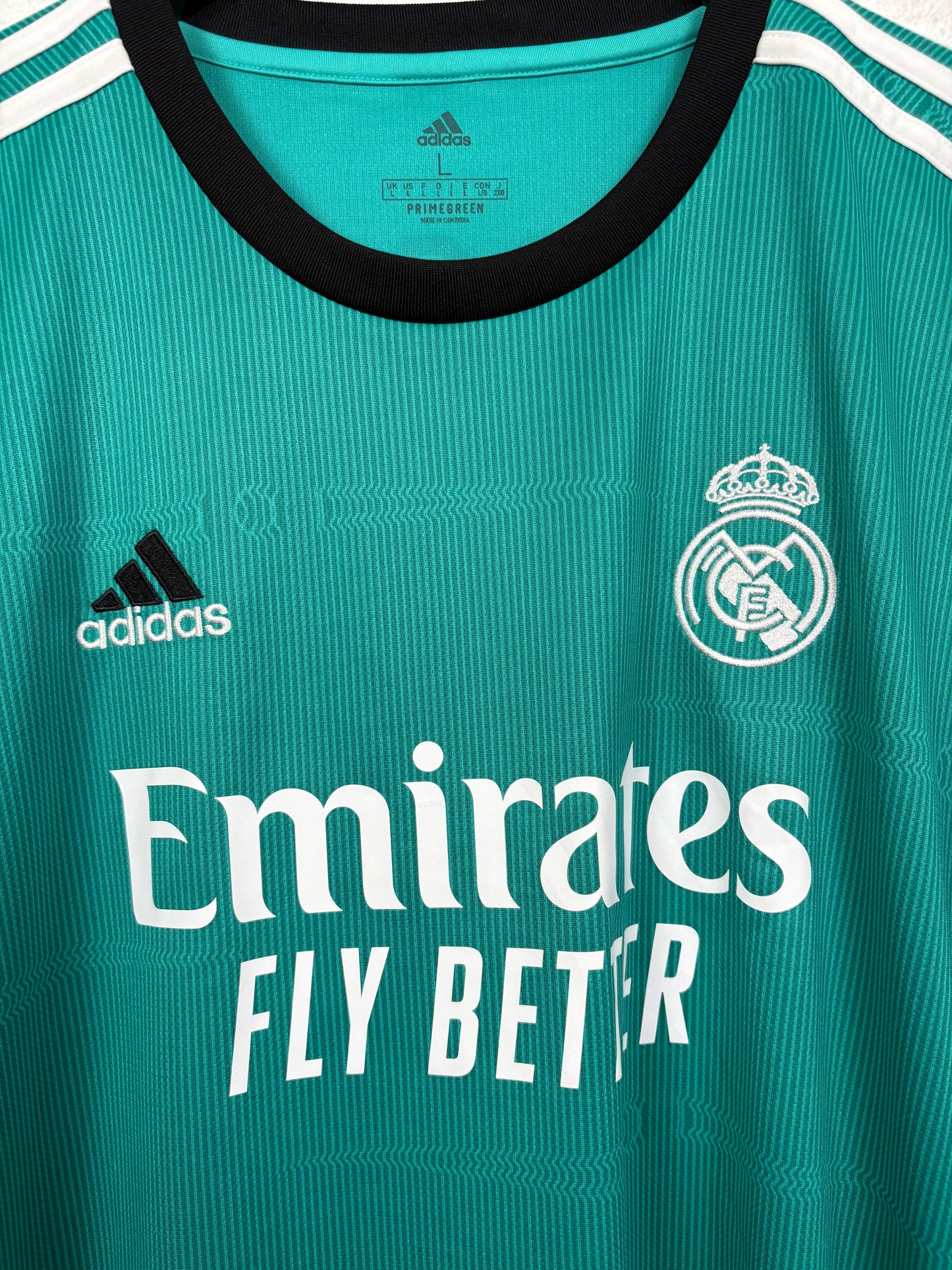 Real Madrid 2021/22 Third Adidas Football Shirt L Marcelo 12
