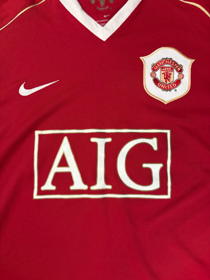 Manchester United 2006/07 Home Nike Football Shirt Large