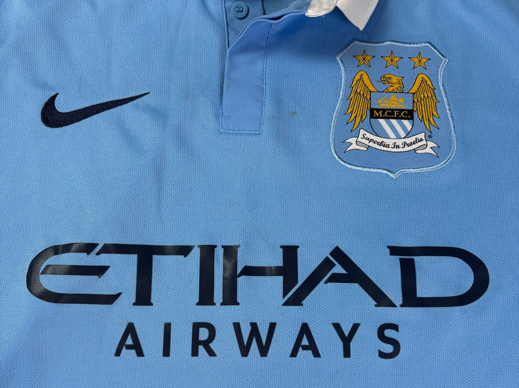 Manchester City 2015/16 Home Nike Football Shirt Large