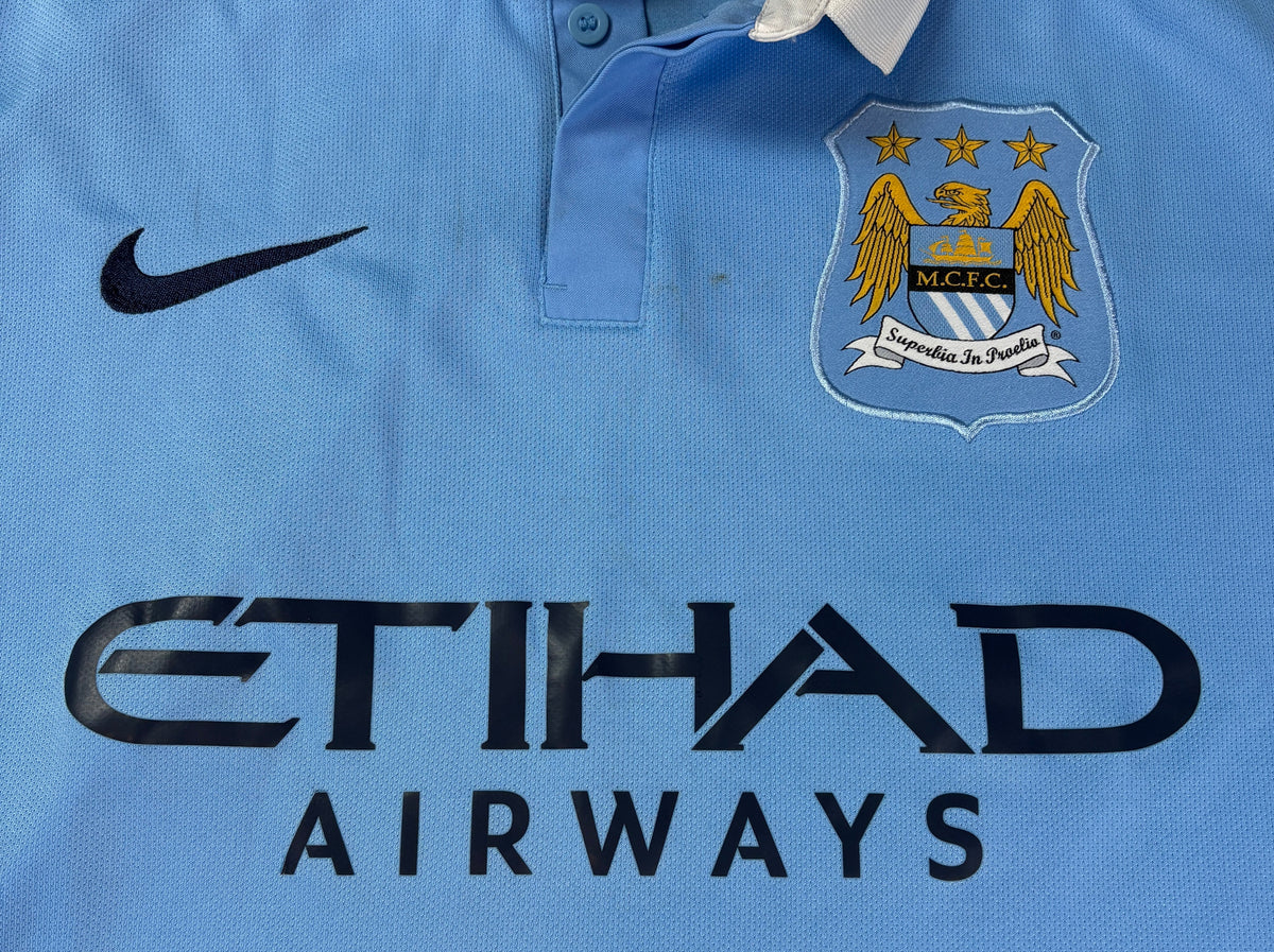 Manchester City 2015/16 Home Nike Football Shirt Large
