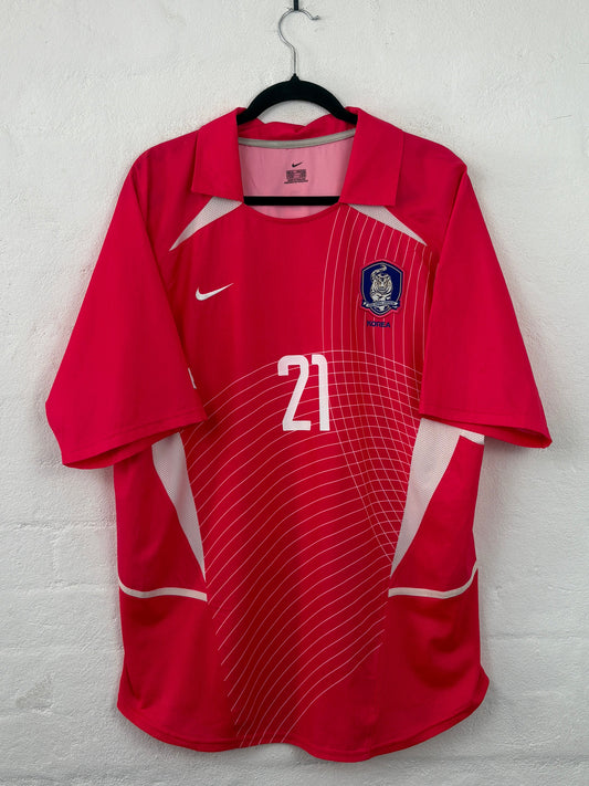 South Korea 2002 Home Nike Football Shirt XL J S Park 21