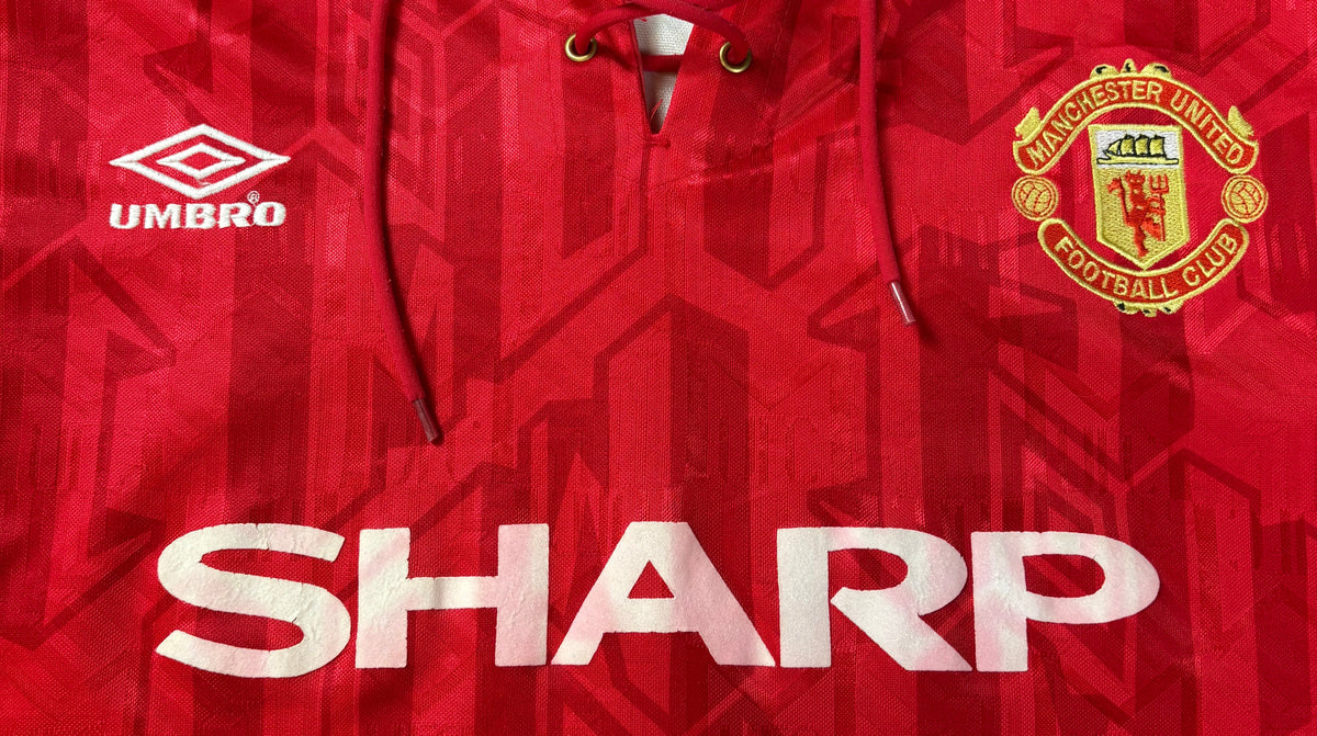 Manchester United 1992/94 Home Umbro Football Shirt Large
