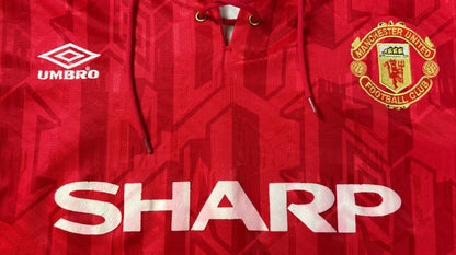 Manchester United 1992/94 Home Umbro Football Shirt Large