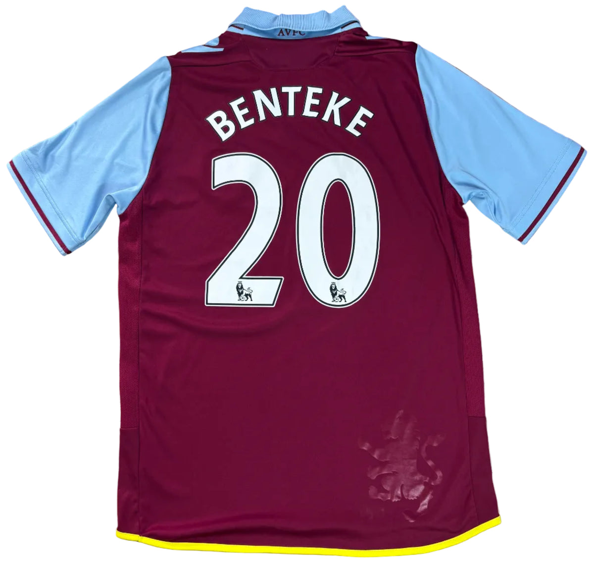 Aston Villa 2012/13 Home Macron Football Shirt Medium Benteke 20