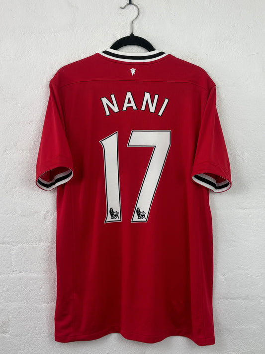 Manchester United 2011/12 Home Nike Football Shirt L Nani 17