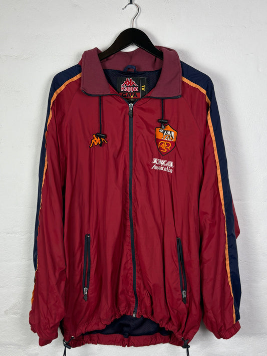 As Roma	00's Windbreaker Kappa Football Jacket XL