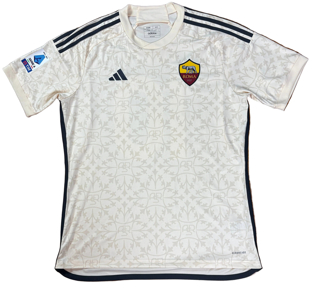 As Roma 2023/24 Away Adidas Football Shirt Large Totti 10