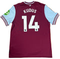 West Ham 2024/25 Home Umbro Football Shirt Extra Large Kudus 14