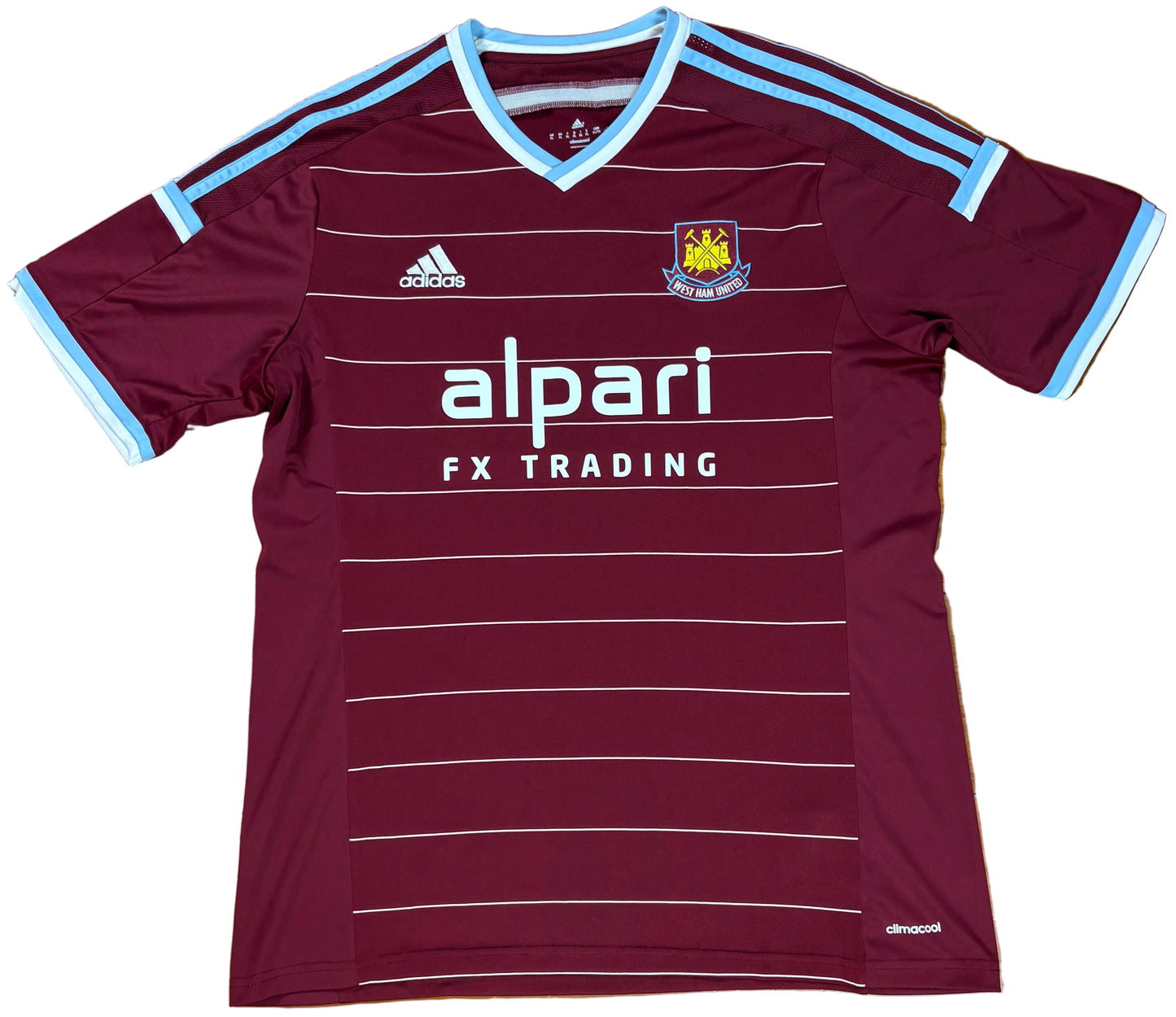 West Ham 2014/15 Home Adidas Football Shirt Large