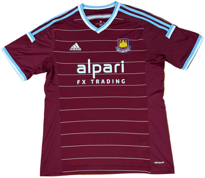 West Ham 2014/15 Home Adidas Football Shirt Large