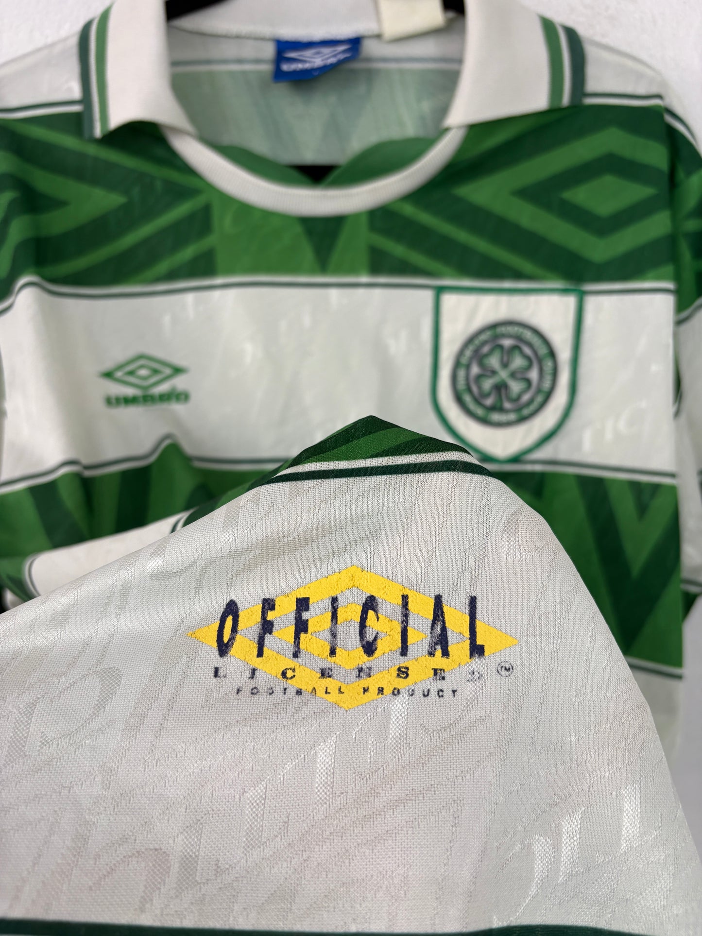 Celtic 1993/95 Home Umbro Football Shirt Large