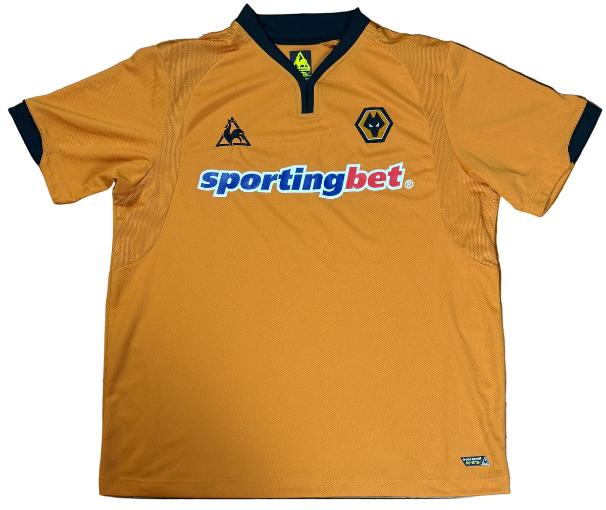 Wolves 2009/10 Home Le Coq Sportif Football Shirt Extra Large
