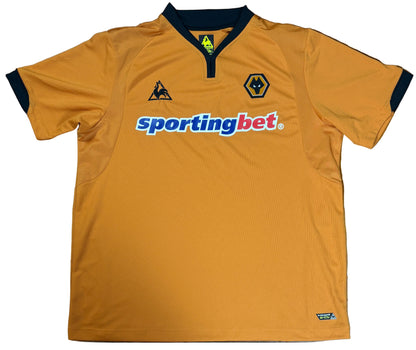 Wolves 2009/10 Home Le Coq Sportif Football Shirt Extra Large