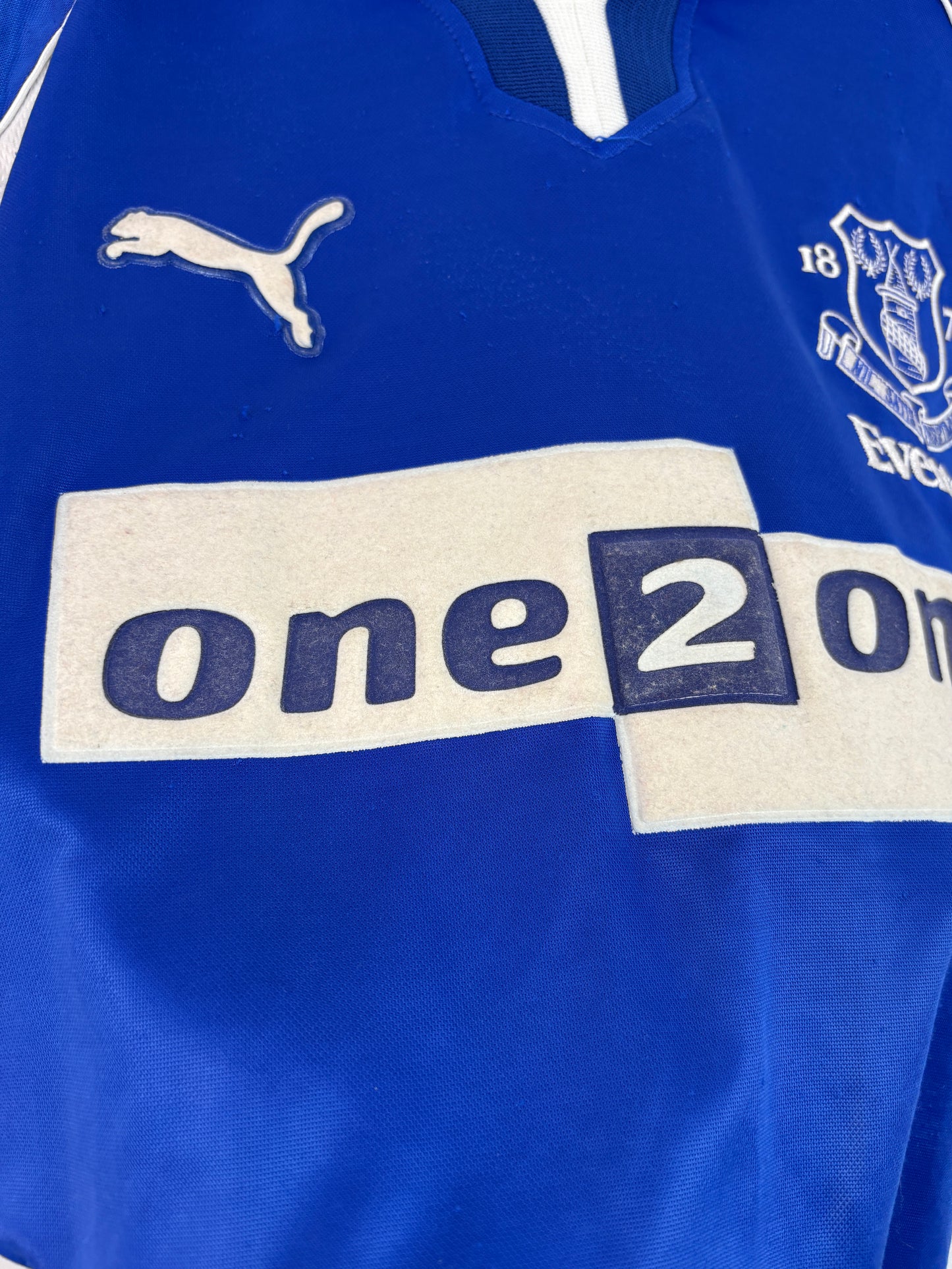 Everton 2000/01 Home Puma Football Shirt Medium